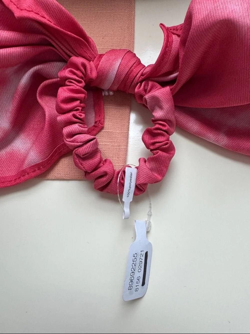 Free‎ People Hair Scrunchie with Long Tie NEW pink red